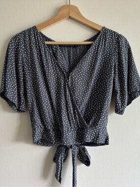 Abercrombie & Fitch Polka Dot Viscose Blouse